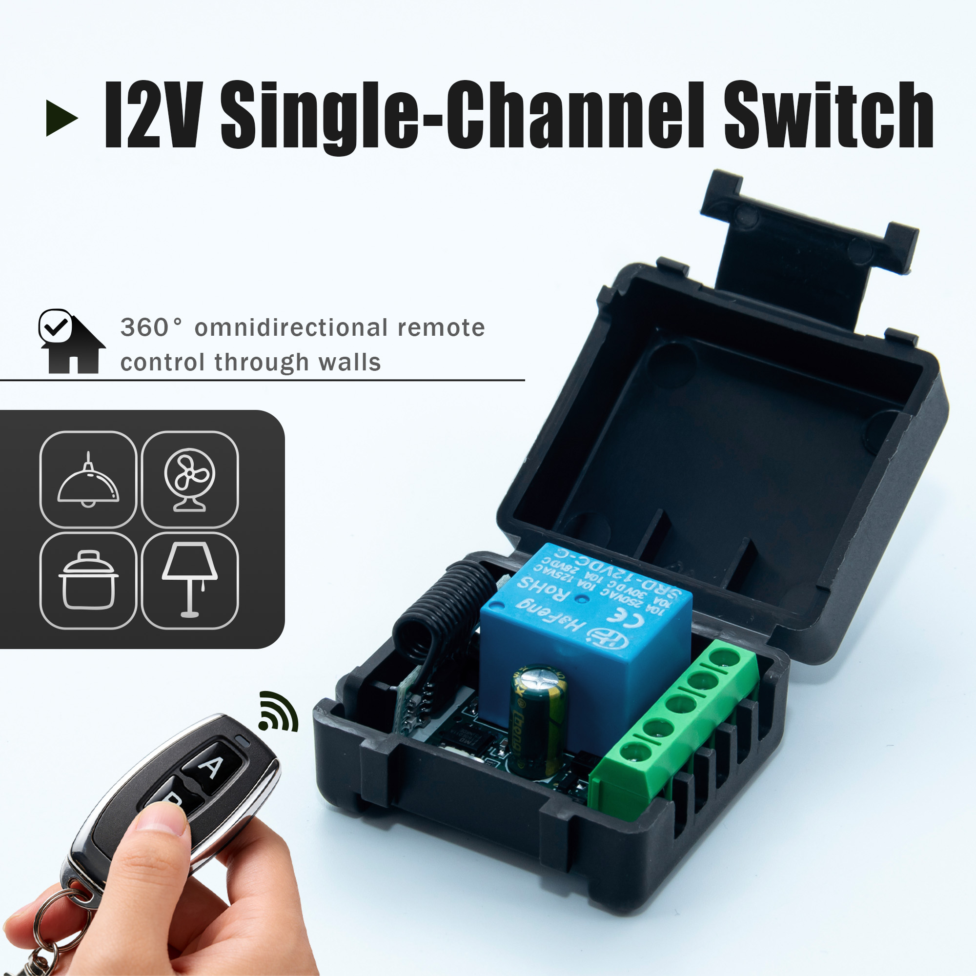433Mhz Receiver Module - Sakelar Kontrol Jarak Jauh Nirkabel DC
