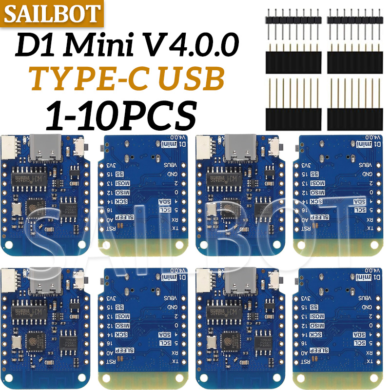 1-10 Buah WeMos D1 Mini ESP826 - Esp8266 Nodemcu Board ulasan dan harga