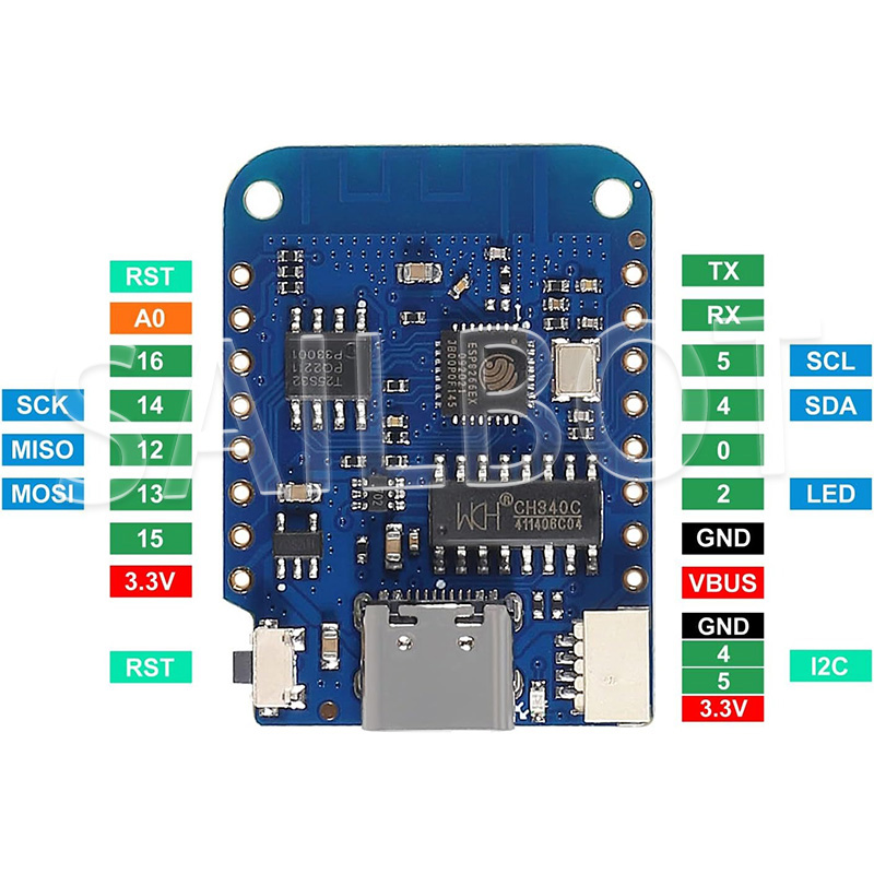 1-10 Buah WeMos D1 Mini ESP826 - Esp8266 Nodemcu Board ulasan dan harga