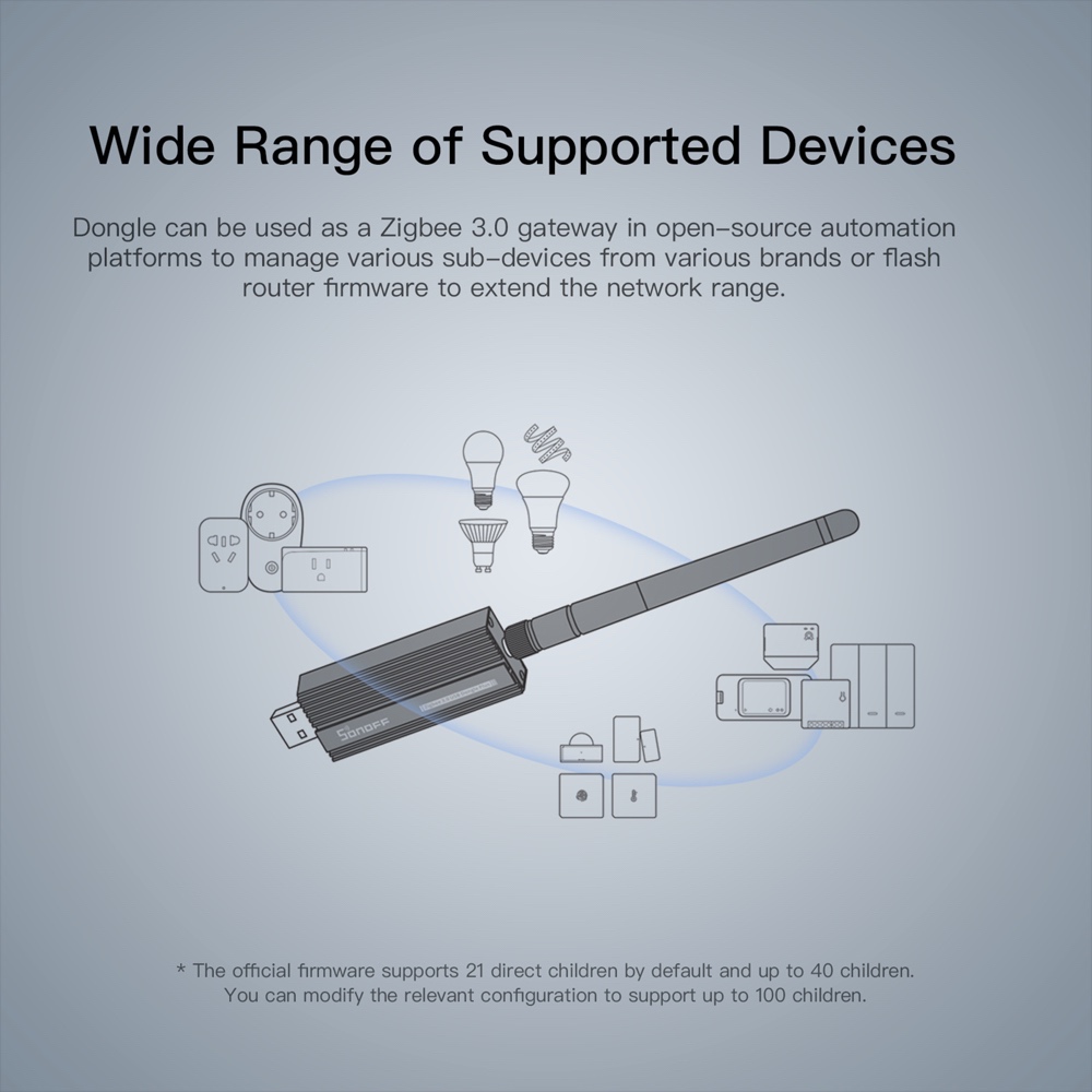 SONOFF gateway Zigbee 3.0, ZBD - Zigbee Coordinator Stick ulasan dan harga